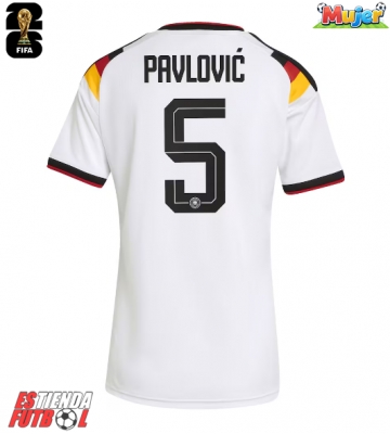 Alemania Aleksandar Pavlovic #5 Primera Equipación Mujer Mundial 2026 Manga Corta